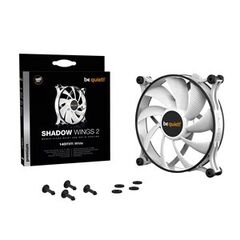 BEQUIET FAN SHADOW WINGS 2 WHITE 140MM BL090, 3 PIN, 900RPM, 49,8CFM/85M3/H, 14,7 DB, LIFESPAN 80000H, WHITE, 3YW.