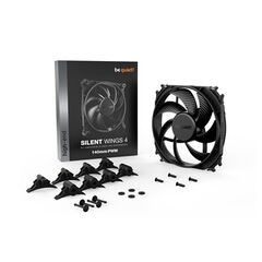 BEQUIET FAN SILENT WINGS 4 140MM PWM BL096, 1100RPM, 51,3CFM/87,16M3/H, 13,6 DB, LIFESPAN 300000H, BLACK, 5YW.
