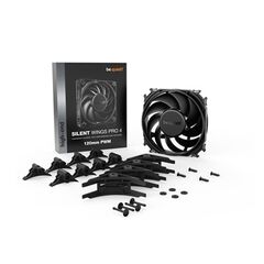 BEQUIET FAN SILENT WINGS PRO 4 120MM PWM BL098, 3000RPM, 83,9CFM/142,5M3/H, 36,9 DB, LIFESPAN 300000H, BLACK, 5YW.