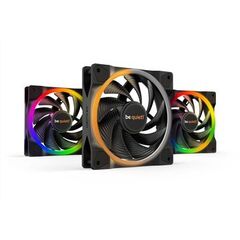 BEQUIET FAN LIGHT WINGS 120MM PWM HIGH-SPEED TRIPLE-PACK BL077, WITH ARGB HUB AND 3 LIGHT WINGS 120MM PWM HIGH SPEED BL073, 3YW.