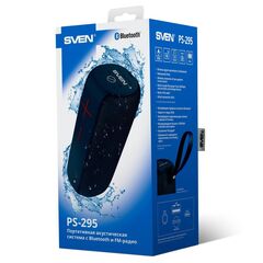 SVEN 2.0 PORTABLE SPEAKER PS-295 BLUE 2X10W WATERPROOF BLUETOOTH (SV-020200)