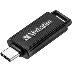 VERBATIM RETRACTABLE 64GB USB 3.2 STICK ΜΕ ΣΎΝΔΕΣΗ USB-C ΜΑΎΡΟ