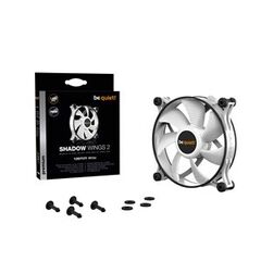 BEQUIET FAN SHADOW WINGS 2 WHITE 120MM PWM BL089, 4 PIN PWM, 1100RPM, 38,5CFM/65M3/H, 15,9 DB, LIFESPAN 80000H, WHITE, 3YW.