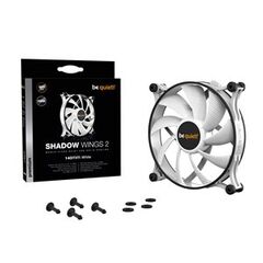 BEQUIET FAN SHADOW WINGS 2 WHITE 140MM PWM BL091, 4 PIN PWM, 900RPM, 49,8CFM/85M3/H, 14,9 DB, LIFESPAN 80000H, WHITE, 3YW.