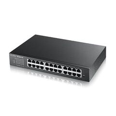 ZYXEL SWITCH GS-1900-24E, 24 PORTS 10/100/1000MBPS, SMART MANAGED, RACKMOUNT, 2YW.