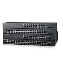 ZYXEL SWITCH GS-1900-24, 24 PORTS 10/100/1000MBPS, L2 SMART, RACKMOUNT, FANLESS, 2YW.