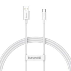 BASEUS SUPERIOR SERIES CABLE USB TO USB-C 65W PD 1M WHITE (CAYS000902) (BASCAYS000902)
