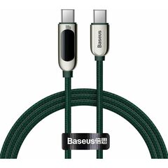 BASEUS DISPLAY CABLE USB-C TO USB-C 100W 1M GREEN (CATSK-B06) (BASCATSK-B06)