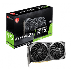 MSI VGA PCI-E NVIDIA GF RTX 3060 VENTUS 2X 12G OC, 12GB/192BIT, GDDR6, HDMI/3X DISPLAY PORT, DUAL FAN, 2 SLOT FANSINK, 3YW.