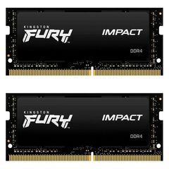 KINGSTON MEMORY KF432S20IBK2/64 ,FURY IMPACT DDR4 SODIMM, 3200MT/S,  KIT OF 2  2X32GB