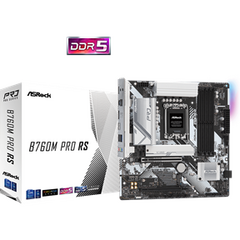 ASROCK MB B760M PRO RS, SOCKET INTEL LGA1700 14TH/13TH/12TH GEN INTEL CPU, CS INTEL B760, 4 DIMM DDR5, HDMI/DP, 2.5 GIGABIT LAN, MICRO-ATX, 3YW