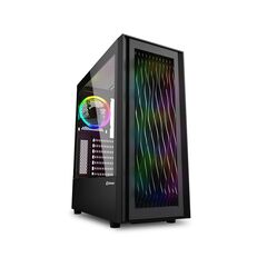 SHARKOON RGB WAVE GAMING FULL TOWER PC CASE BLACK (39838340) (SHR39838340)