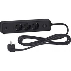 APC SOCKET ST943U1WA, 3 OUTLETS ,USB TYPE, 3M CABLE, BLACK