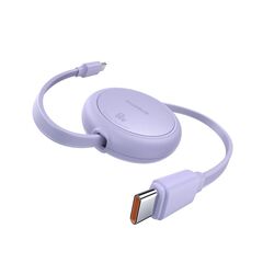 BASEUS FREE2PULL MINI USB-C TO USB-C 60W USB CABLE 1M PURPLE (P10364500511-01) (BASP10364500511-01)
