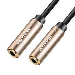 VENTION 3.5MM FEMALE TO FEMALE AUDIO EXTENSION CABLE 0.3M RED METAL TYPE (BFABY) (VENBFABY)