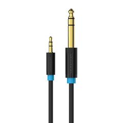 VENTION 3.5MM MALE TO 6.5MM MALE AUDIO CABLE 0.5M BLACK (BABBD) (VENBABBD)