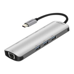 CABLETIME DOCKING STATION CT-CMHD91, 9 ΘΥΡΏΝ, USB-C ΣΎΝΔΕΣΗ, 4K, 100W, ΓΚΡΙ