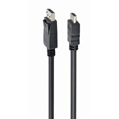 GEMBIRD CABLE DISPLAYPORT MALE - HDMI MALE 3M (CC-DP-HDMI-3M) (GEMCC-DP-HDMI-3M)