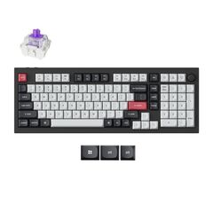 KEYCHRON Q5 HE (Q5H-M1) QMK WIRELESS CUSTOM HALL EFFECT KEYBOARD PURPLE SWITCH 96% US LAYOUT