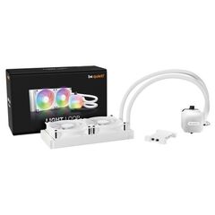 BEQUIET CPU HYDRO COOLER LIGHT LOOP 240MM WHITE BW021, INTEL SOCKET LGA 1700/1200/1150/1151/1155, AMD AM5/AM4, SQUARE ARGB ILLUMINATING COOLING BLOCK, 2X LIGHT WINGS LX 120MM PWM HIGH-SPEED, WHITE, 3YW.