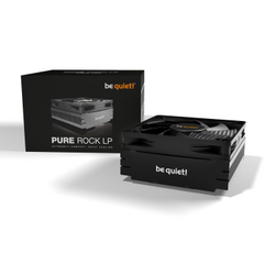 BEQUIET AIR CPU COOLER PURE ROCK LP BK034, 100W TDP, INTEL SOCKET LGA 1700/1200/1150/1151/1155, AMD AM4/AM5, 3YW.