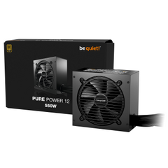 BEQUIET PSU PURE POWER 12 550W BP001EU, GOLD, ECEPIONALLY SILENT 12CM FAN, 10YW.