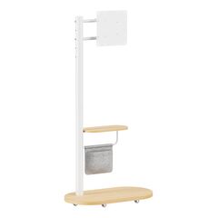 BRATECK ΒΆΣΗ ΔΑΠΈΔΟΥ FS54-22T-02W ΓΙΑ ΤΗΛΕΌΡΑΣΗ 17-43" ΈΩΣ 15KG, ΜΕ ΡΆΦΙ & ΡΟΔΆΚΙΑ