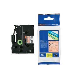 BROTHER P-TOUCH LAMINATED BLACK ON SIGNAL ORANGE 5M X 24MM (TZEB51) (BROTZEB51)