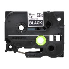 BROTHER 36MM WHITE ON BLACK TAPE (TZE365) (BROTZE365)
