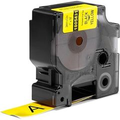 ΤΑΙΝΊΑ ΕΤΙΚΕΤΟΓΡΆΦΟΥ DYMO IND RHINO TAPE VINYL BLACK ON YELLOW 24MM (1805431) (DYM1805431)