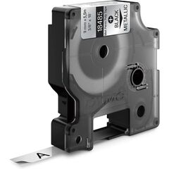 ΤΑΙΝΊΑ ΕΤΙΚΕΤΟΓΡΆΦΟΥ DYMO IND RHINO TAPE PERMANENT POLYESTER BLACK ON METALLIC 9MM (SS071817) (DYM18485)