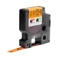 ΤΑΙΝΊΑ ΕΤΙΚΕΤΟΓΡΆΦΟΥ DYMO IND RHINO TAPE VINYL BLACK ON ORANJE 12MM (S0718490) (DYM18435)