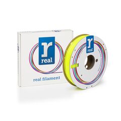 REAL PETG 3D PRINTER FILAMENT - TRANSLUCENT YELLOW - SPOOL OF 0.5KG - 2.85MM (REALPETGTYELLOW500MM285)