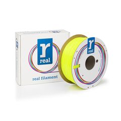 REAL PETG 3D PRINTER FILAMENT - TRANSLUCENT YELLOW - SPOOL OF 1KG - 2.85MM (REALPETGYELLOW1000MM300)