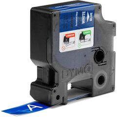 ΤΑΙΝΊΑ ΕΤΙΚΕΤΟΓΡΆΦΟΥ DYMO IND RHINO TAPE VINYL WHITE ON BLUE 19MM (1805417) (DYM1805417)