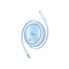 BASEUS RETRACTABLE USB-C TO LIGHTNING CABLE 20W ΜΠΛΕ 1M (P10364501311-00) (BASP10364501311-00)