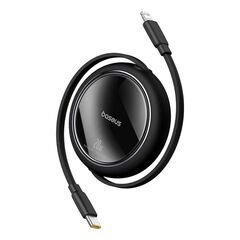 BASEUS RETRACTABLE USB-C TO LIGHTNING CABLE 20W ΜΑΎΡΟ 1M (P10364501111-00) (BASP10364501111-00)