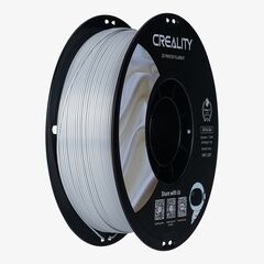 CREALITY CR-PLA SILK SILVER, 3D PRINTER FILAMENT GLOSSY, 1 KG SPOOL,1.75 MM (3301120007)