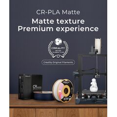 CREALITY CR-PLA MATTE GREY, 3D PRINTER FILAMENT 1 KG SPOOL,1.75MM (3301010299 GRAY)