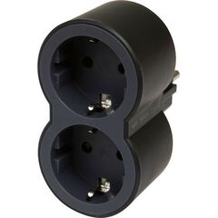 LEGRAND SURGEARREST 2 OUTLETS BLACK/GREY