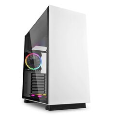 SHARKOON PURE STEEL RGB GAMING MIDI TOWER ΚΟΥΤΊ ΥΠΟΛΟΓΙΣΤΉ ΜΕ ΠΛΑΪΝΌ ΠΑΡΆΘΥΡΟ ΛΕΥΚΌ (PURESTEELWHITERGB) (SHRPURESTEELWHITERGB)