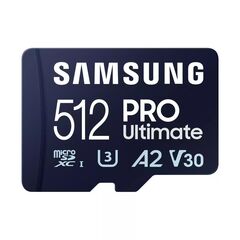 SAMSUNG PRO ULTIMATE MICROSDXC 512GB CLASS 10 U3 V30 A2 UHS-I (MB-MY512SA/WW) (SAMMB-MY512SA-WW)