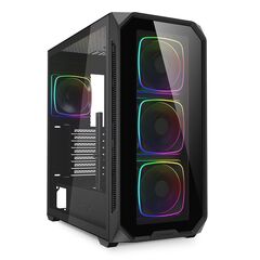SHARKOON AK5G RGB  (SCHWARZ, TEMPERED GLASS X 2)