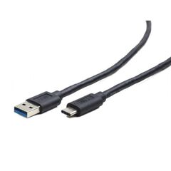 GEMBIRD REGULAR USB 3.0 CABLE USB-C MALE - USB-A MALE ΜΑΎΡΟ 1.8M (CCP-USB3-AMCM-6) (GEMCCP-USB3-AMCM-6)