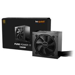 BEQUIET PSU PURE POWER 12 1000W BP005EU, GOLD, EXCEPTIONALLY SILENT 12CM FAN, 10YW.