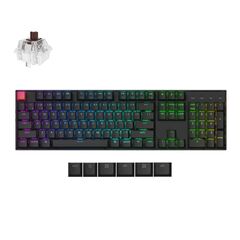 KEYCHRON K10 V2 (K10X-B3) QMK WIRELESS MECHANICAL KEYBOARD BROWN SWITCH RGB 100% US LAYOUT