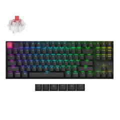 KEYCHRON K8 V2 (K8X-H1) QMK WIRELESS MECHANICAL KEYBOARD RED SWITCH HOTSWAP RGB 80% US LAYOUT