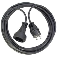 BRENNENSTUHL QUALITY PLASTIC EXTENSION CABLE 3M BLACK H05VV-F 3G1,5 (1165430) (BNN1165430)