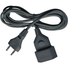 BRENNENSTUHL PLASTIC EXTENSION CABLE 3M BLACK H03VVH2-F 2X0,75 (1161790) (BNN1161790)