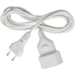 BRENNENSTUHL PLASTIC EXTENSION CABLE 3M WHITE H03VVH2-F 2X0,75 (1161660) (BNN1161660)